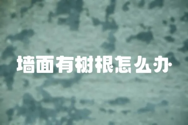 墻面有樹根怎么辦