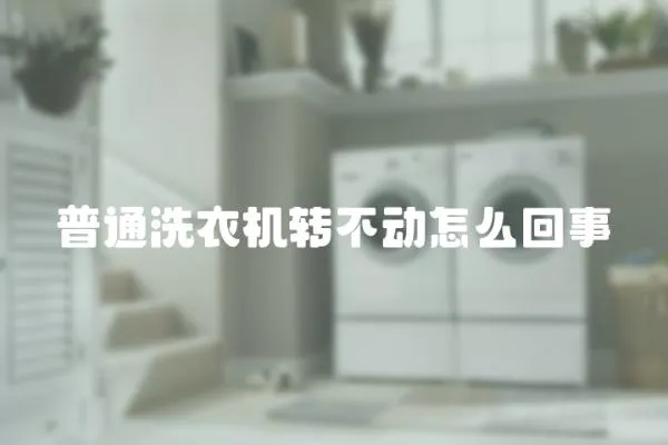 普通洗衣機轉不動怎么回事