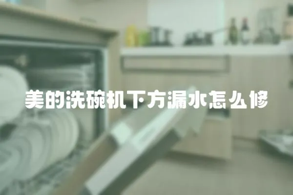 美的洗碗機(jī)下方漏水怎么修