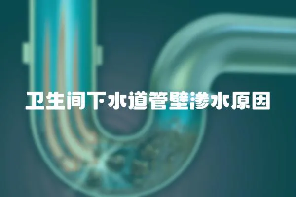衛(wèi)生間下水道管壁滲水原因