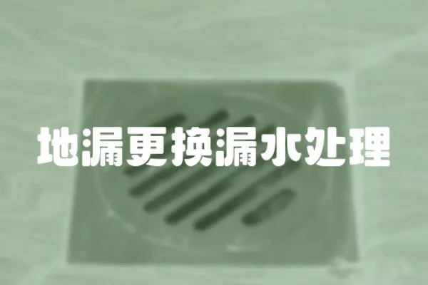 地漏更換漏水處理