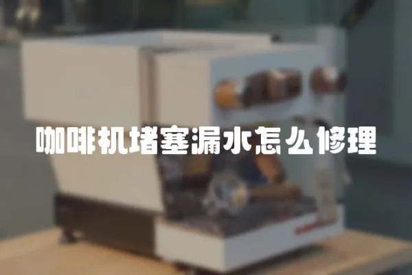 咖啡機堵塞漏水怎么修理