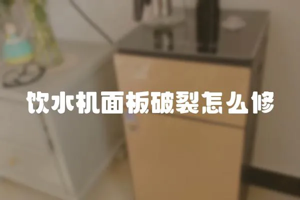 飲水機面板破裂怎么修