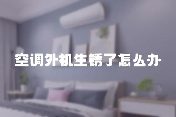空調(diào)外機生銹了怎么辦