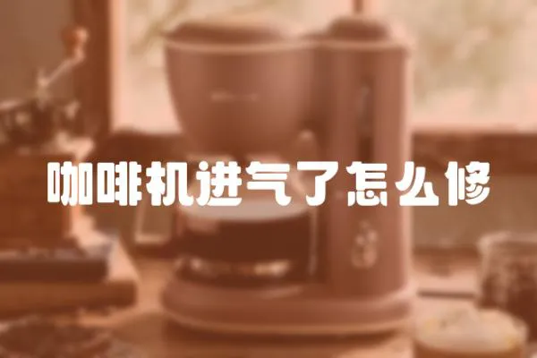 咖啡機(jī)進(jìn)氣了怎么修
