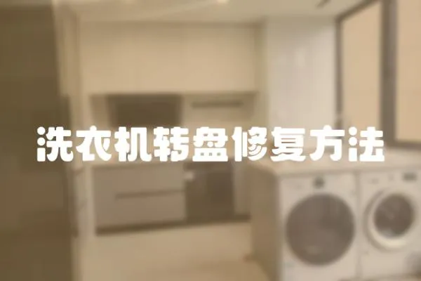 洗衣機轉盤修復方法