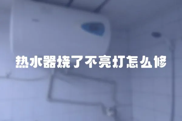 熱水器燒了不亮燈怎么修