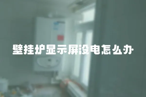 壁掛爐顯示屏沒電怎么辦