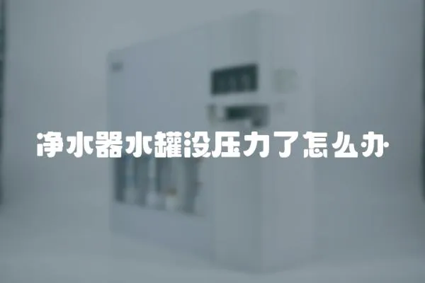 凈水器水罐沒壓力了怎么辦