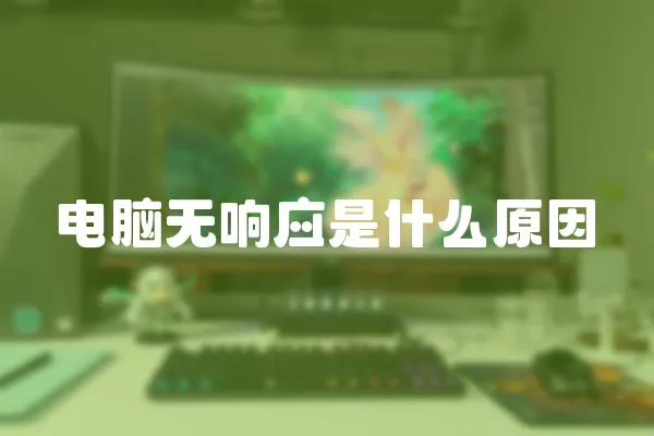 電腦無響應是什么原因