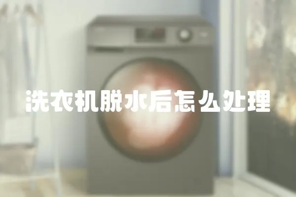 洗衣機(jī)脫水后怎么處理