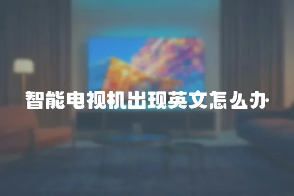 智能電視機出現英文怎么辦