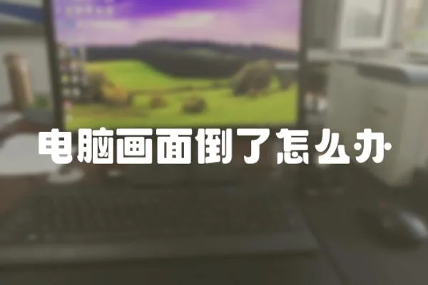 電腦畫面倒了怎么辦