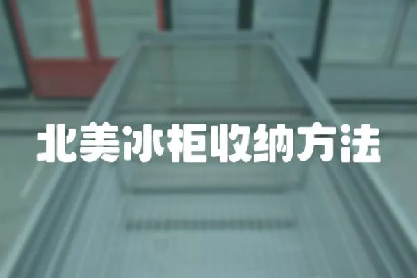 北美冰柜收納方法