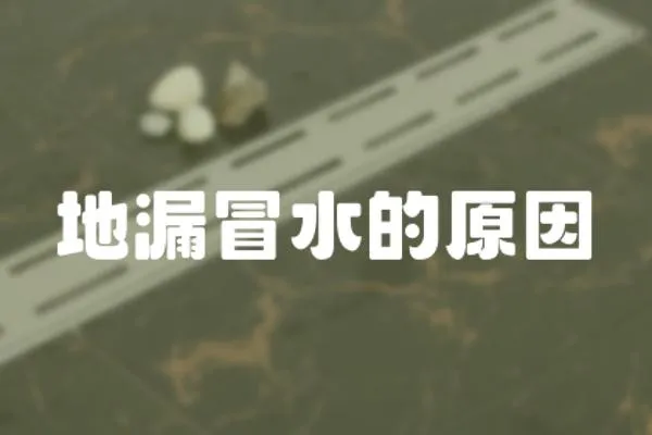 地漏冒水的原因