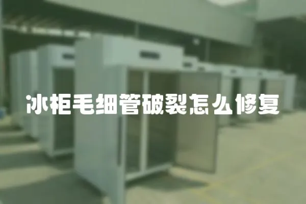冰柜毛細管破裂怎么修復