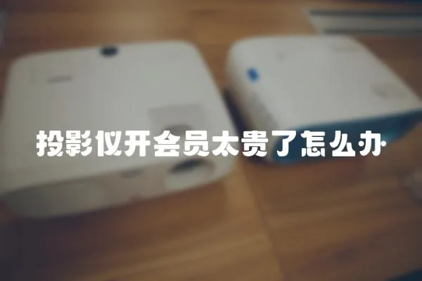 投影儀開會員太貴了怎么辦