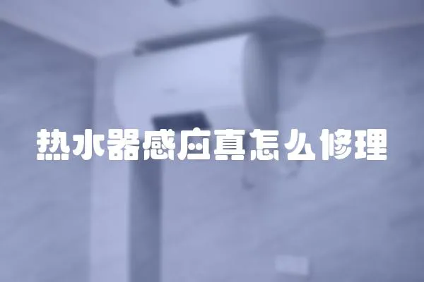 熱水器感應真怎么修理