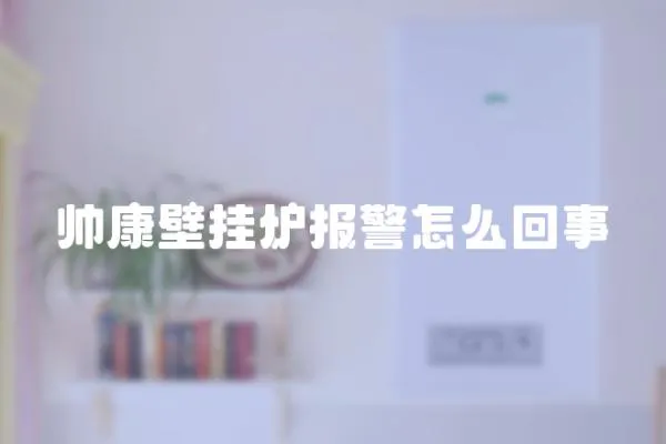 帥康壁掛爐報警怎么回事