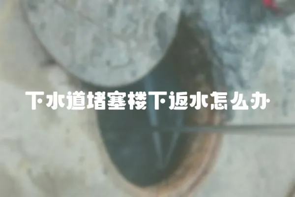 下水道堵塞樓下返水怎么辦