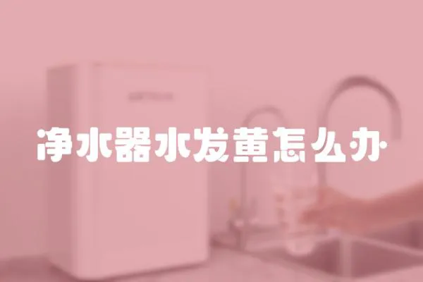 凈水器水發(fā)黃怎么辦