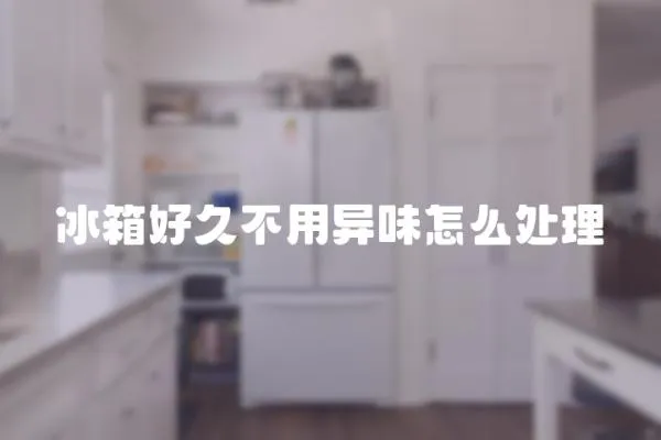 冰箱好久不用異味怎么處理