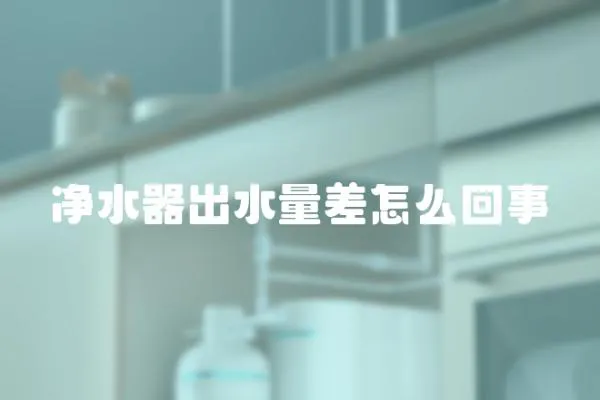 凈水器出水量差怎么回事