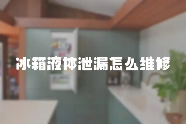 冰箱液體泄漏怎么維修