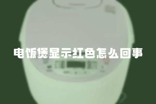 電飯煲顯示紅色怎么回事