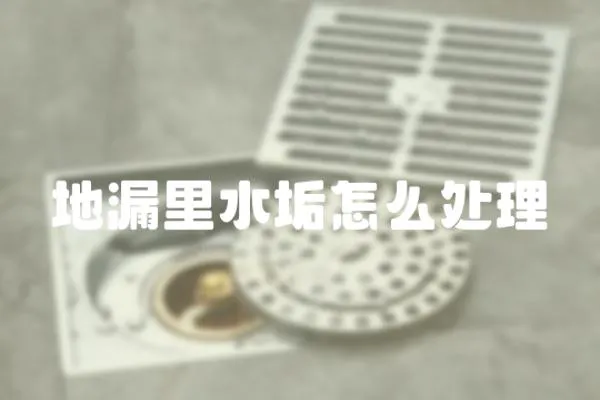 地漏里水垢怎么處理