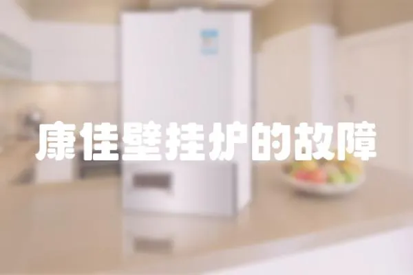 康佳壁掛爐的故障