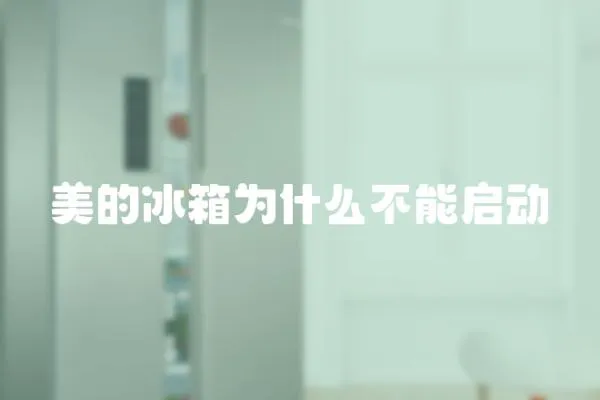 美的冰箱為什么不能啟動