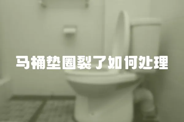 馬桶墊圈裂了如何處理