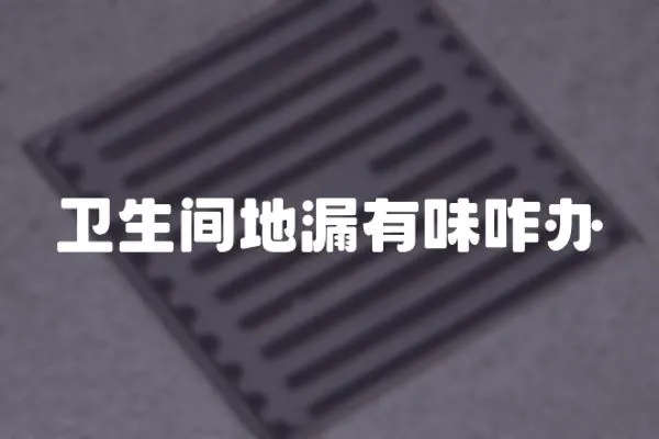 衛生間地漏有味咋辦
