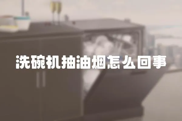 洗碗機抽油煙怎么回事