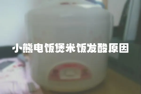 小熊電飯煲米飯發酸原因