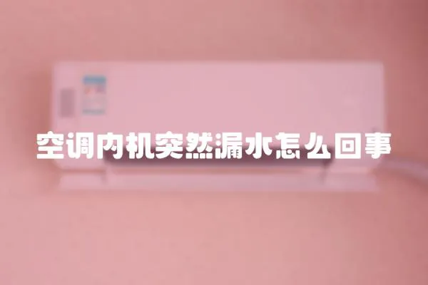 空調內機突然漏水怎么回事