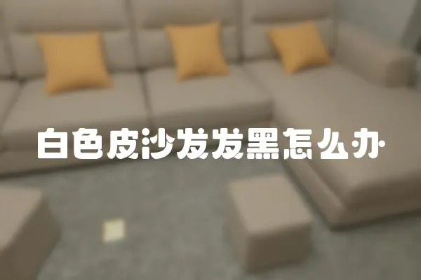 白色皮沙發(fā)發(fā)黑怎么辦