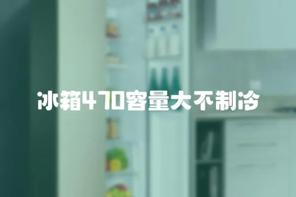 冰箱470容量大不制冷