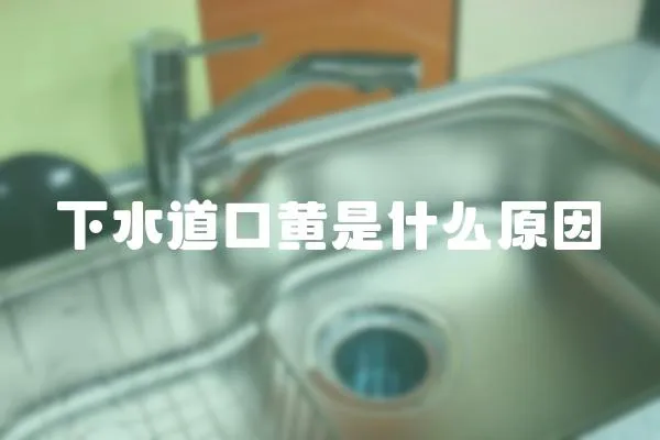 下水道口黃是什么原因