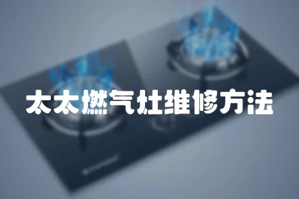 太太燃?xì)庠罹S修方法
