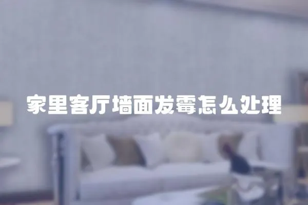 家里客廳墻面發霉怎么處理