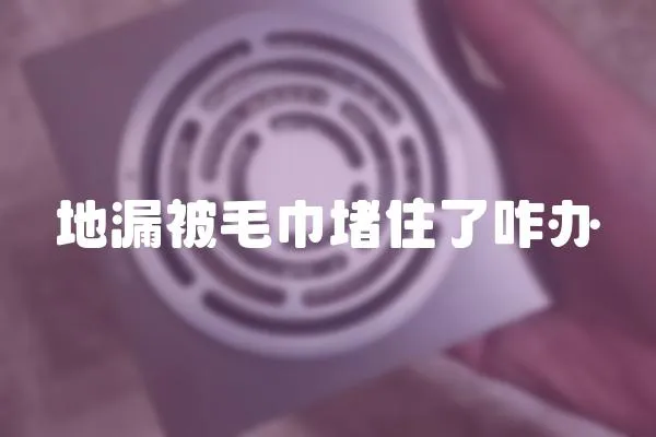 地漏被毛巾堵住了咋辦