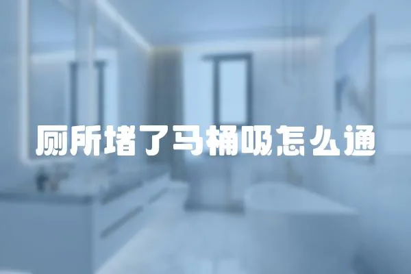 廁所堵了馬桶吸怎么通