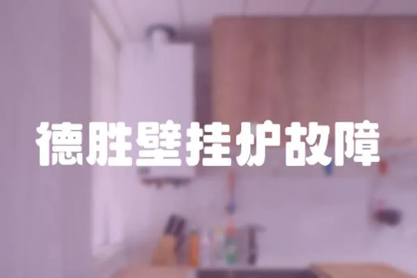 德勝壁掛爐故障