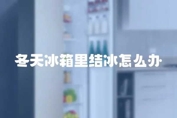 冬天冰箱里結冰怎么辦