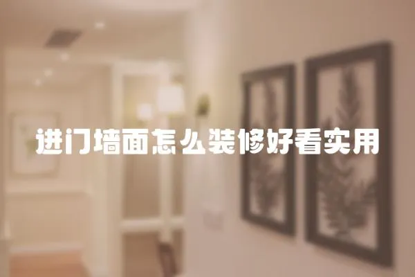 進門墻面怎么裝修好看實用