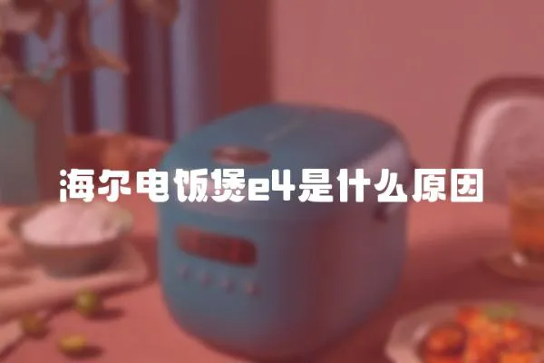 海爾電飯煲e4是什么原因