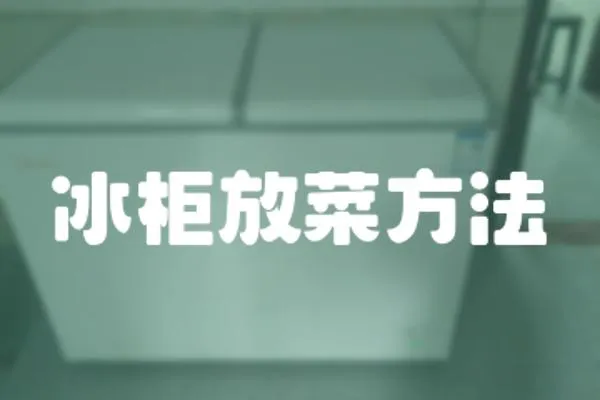 冰柜放菜方法