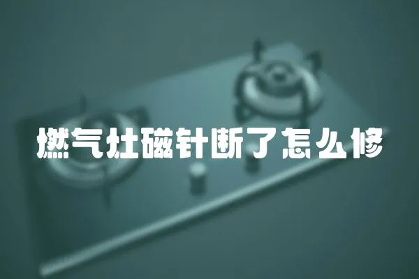 燃氣灶磁針斷了怎么修